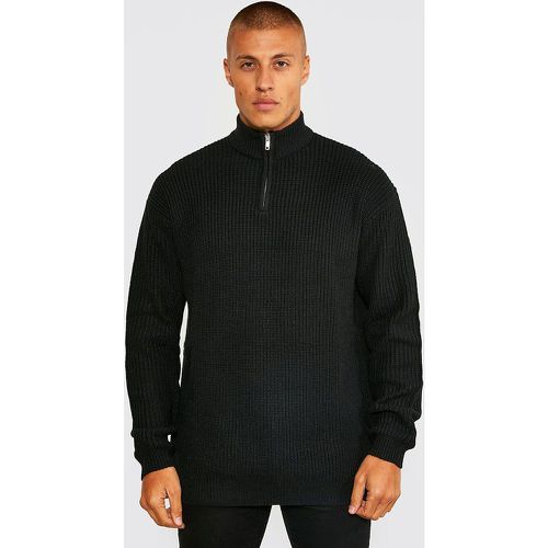 Pull oversize à col montant en maille épaisse - M - Boohooman - Modalova