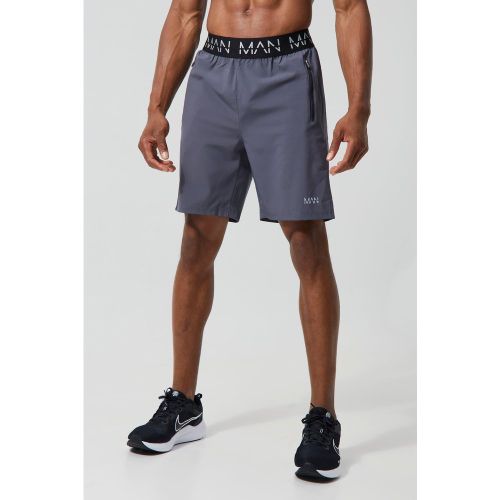 Lot de 2 shorts de sport à poches zippées - MAN Active homme - S - Boohooman - Modalova