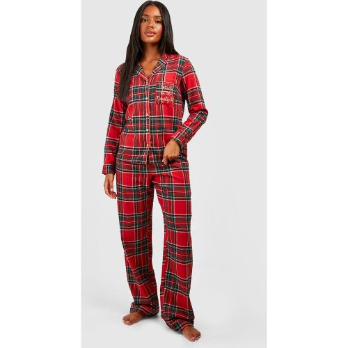 Pyjama En Flannelle "Naughty List" - 40 - boohoo - Modalova