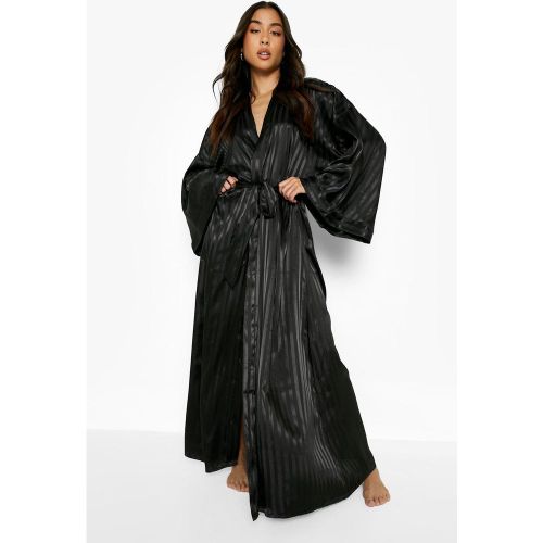 Robe De Chambre Oversize Satinée - L - boohoo - Modalova