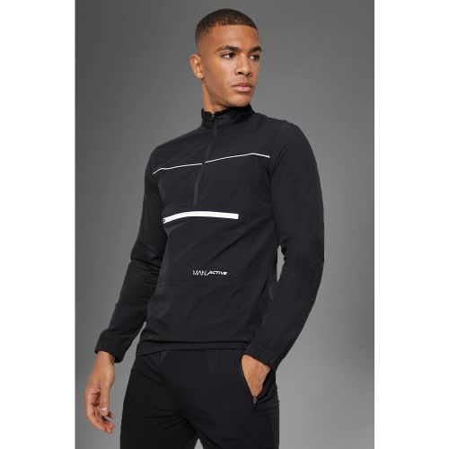 Coupe-vent de sport à col montant - MAN Active - M - Boohooman - Modalova