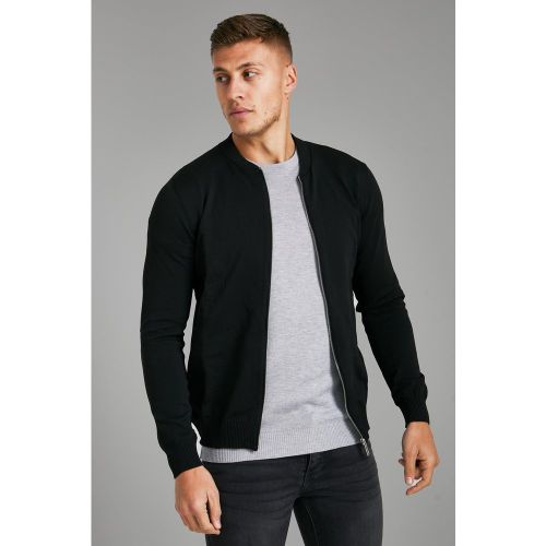 Bomber habillé en maille - L - Boohooman - Modalova