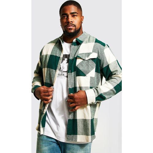 Grande taille - Chemise droite à carreaux - XXL - Boohooman - Modalova