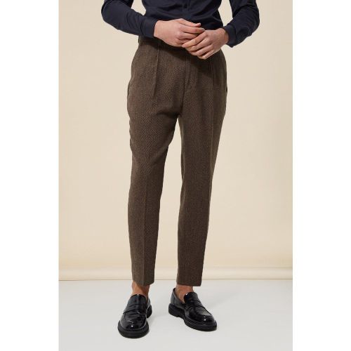 Pantalon de costume fuselé à chevrons - 36S - Boohooman - Modalova