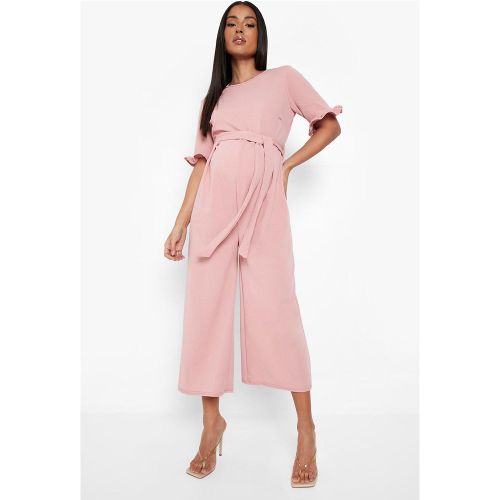 Maternité - Combinaison Jupe-Culotte Volantée À Attaches - 40 - boohoo - Modalova