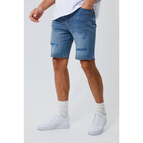 Tall - Short en jean déchiré - 32 - Boohooman - Modalova