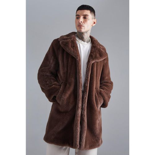 Manteau en fausse fourrure - L - Boohooman - Modalova