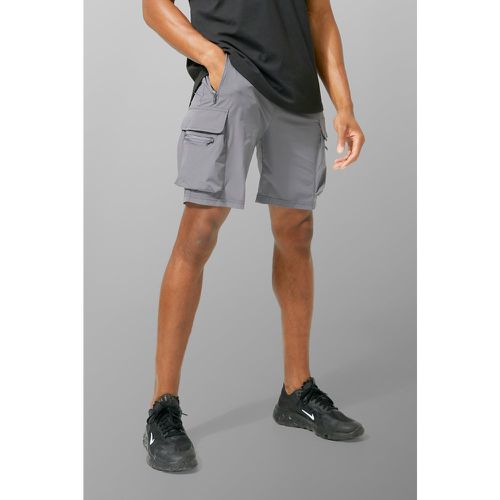 Short cargo de sport léger - MAN Active - S - Boohooman - Modalova