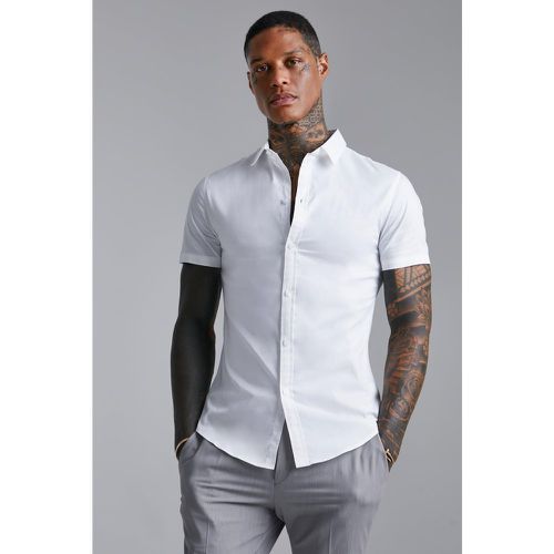 Chemise slim à manches courtes - XS - Boohooman - Modalova