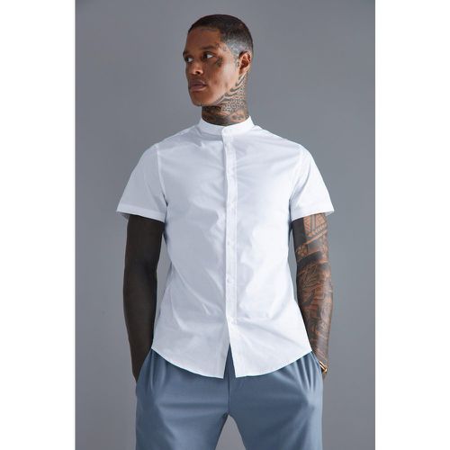 Chemise slim à manches courtes - S - Boohooman - Modalova