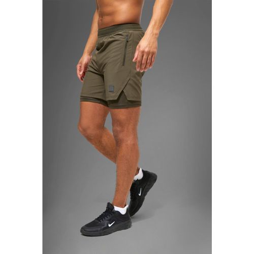 Short 2 en 1 - MAN Active - L - Boohooman - Modalova