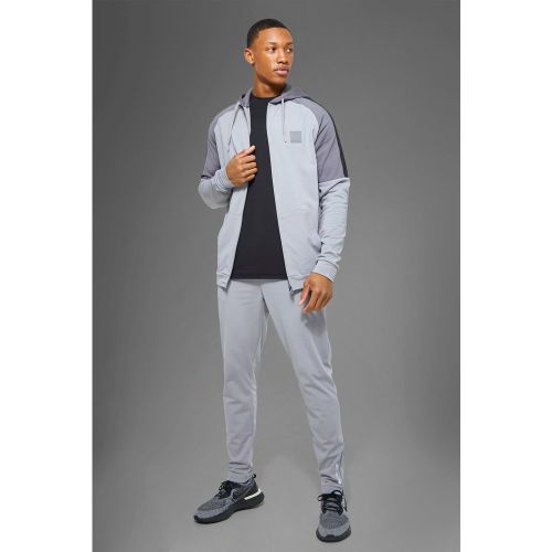 Ensemble de survêtement de sport effet color block - MAN Active - M - Boohooman - Modalova