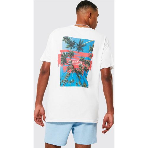 T-shirt oversize à imprimé palmier - S - Boohooman - Modalova