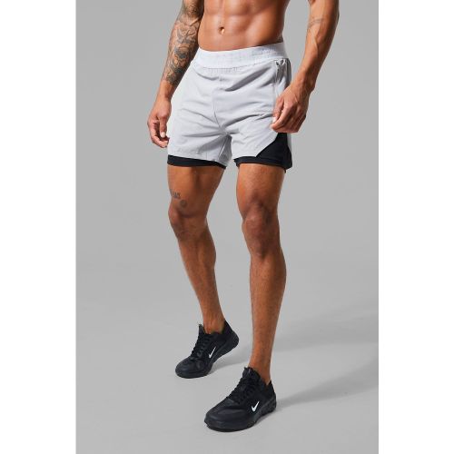 Short fendu 2 en 1 - MAN Active - 2XL - Boohooman - Modalova
