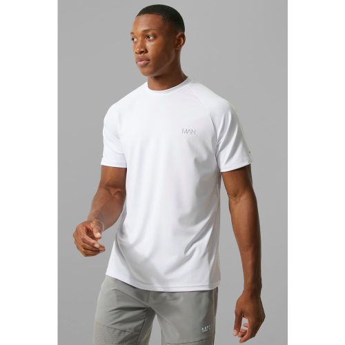 T-shirt de sport à manches raglan - MAN Active - M - Boohooman - Modalova