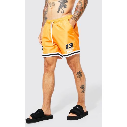 Short de bain mi-long imprimé - M - Boohooman - Modalova