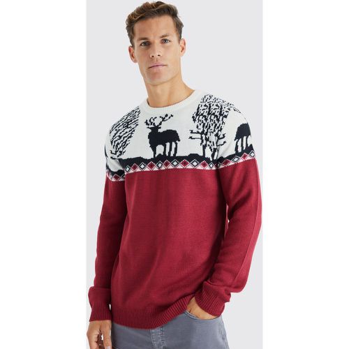 Tall - Pull de Noël à motif jacquard - S - Boohooman - Modalova