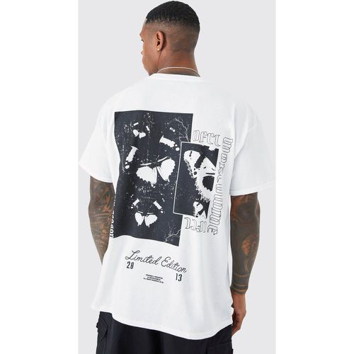 T-shirt oversize imprimé papillon dans le dos - Boohooman - Modalova