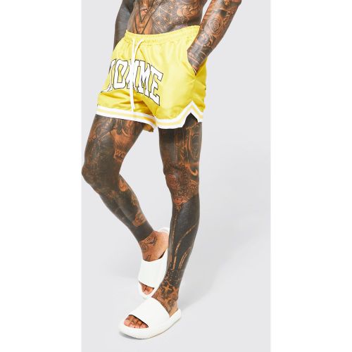 Short de bain court universitaire - XS - Boohooman - Modalova