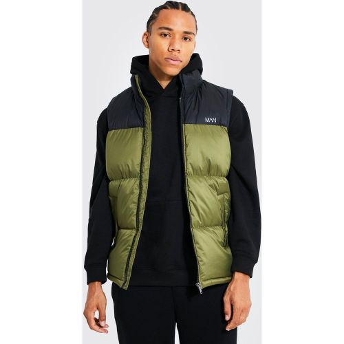 Tall - Veste color block sans manches - MAN - S - Boohooman - Modalova