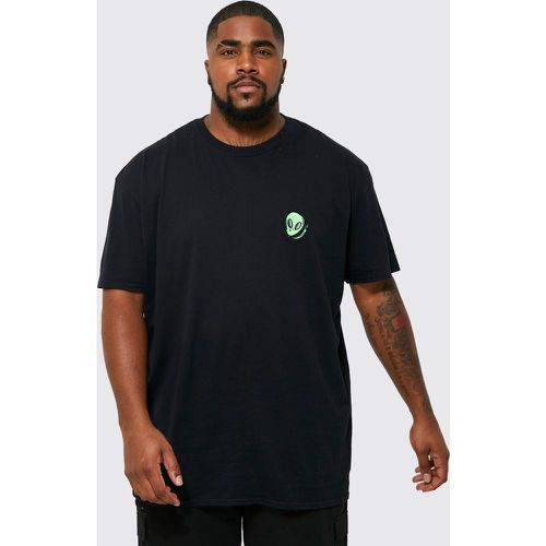 Grande taille - T-shirt à broderie alien - XXXL - Boohooman - Modalova