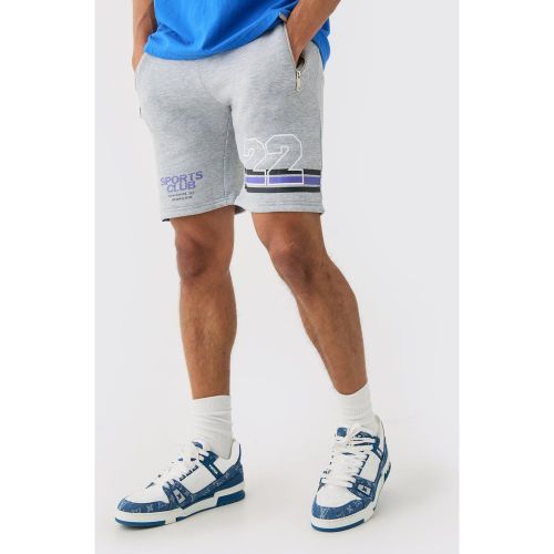 Short droit style universitaire en jersey - S - Boohooman - Modalova