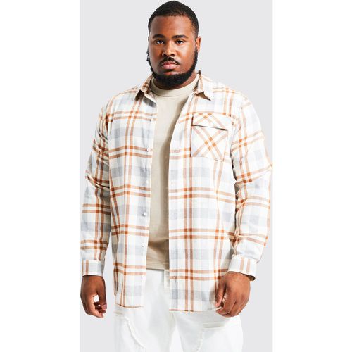 Grande taille - Chemise longue à carreaux - XXL - Boohooman - Modalova