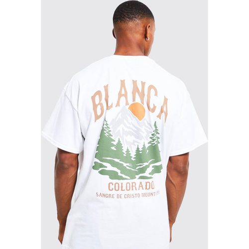 T-shirt oversize à imprimé Colorado au dos - M - Boohooman - Modalova