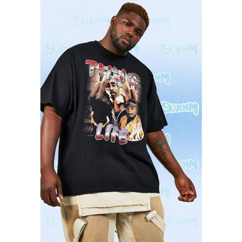 Grande taille - T-shirt à imprimé Tupac - - XXXXL - Boohooman - Modalova