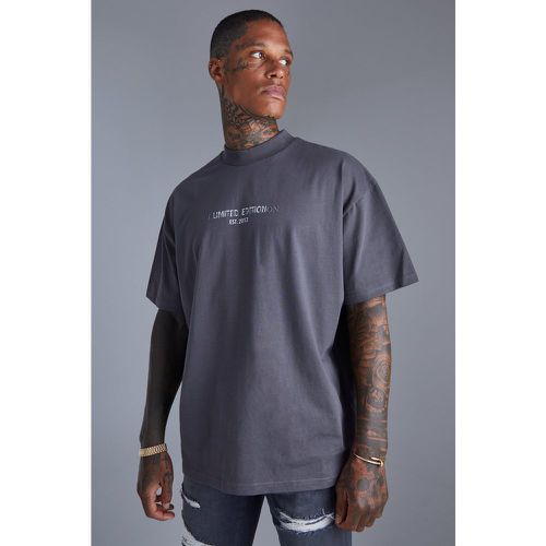 T-shirt épais oversize à imprimé - XS - Boohooman - Modalova