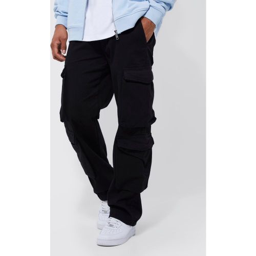 Pantalon cargo ample à poches en relief - 28R - Boohooman - Modalova