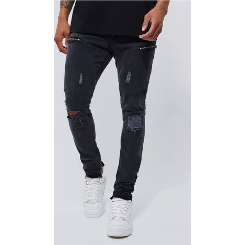 Jean skinny déchiré - 30R - Boohooman - Modalova