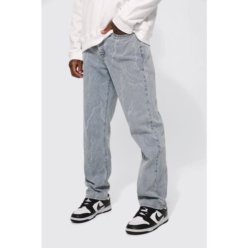 Jean ample en jacquard - 28 - Boohooman - Modalova
