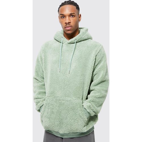 Sweat à capuche en polaire homme - M - Boohooman - Modalova