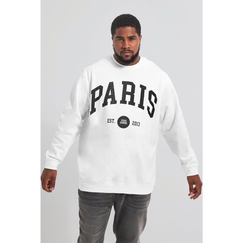 Grande taille - Sweat oversize à slogan Paris homme - XXL - Boohooman - Modalova