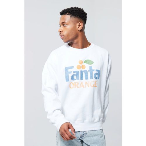 Sweat oversize à imprimé Fanta - S - Boohooman - Modalova