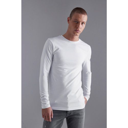 T-shirt moulant à manches longues - M - Boohooman - Modalova