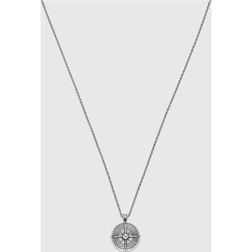 Collier à pendentif compas - ONE SIZE - Boohooman - Modalova