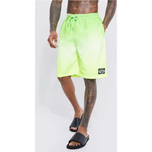 Short de bain long imprimé - S - Boohooman - Modalova