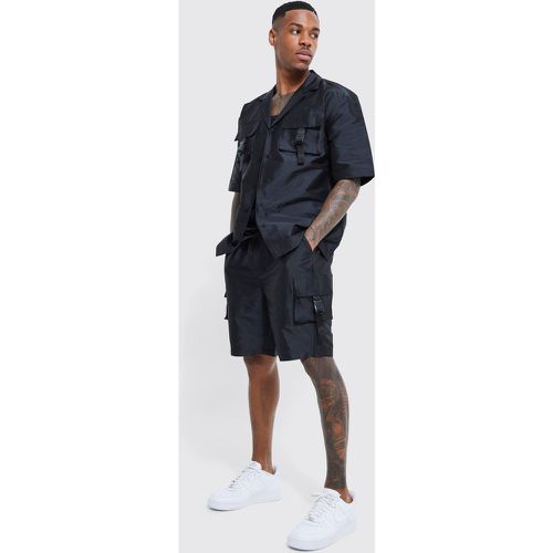 Ensemble utilitaire avec chemise et short cargo - M - Boohooman - Modalova