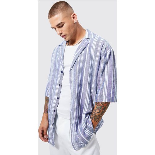 Chemise texturée à manches courtes - XS - Boohooman - Modalova