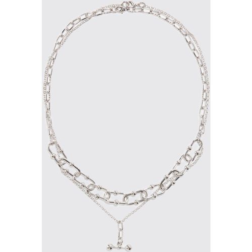 Collier à rangs multiples - ONE SIZE - Boohooman - Modalova