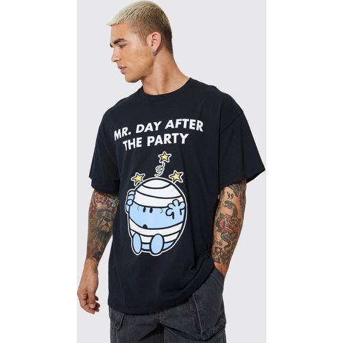 T-shirt oversize à slogan Mr After Party - Boohooman - Modalova