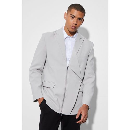 Blazer ample zippé - 36 - Boohooman - Modalova