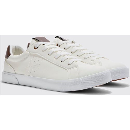 Baskets homme - blanc - 44, blanc - Boohooman - Modalova