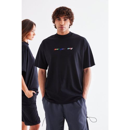 T-shirt oversize à broderie Love Your Way - XXXL - Boohooman - Modalova