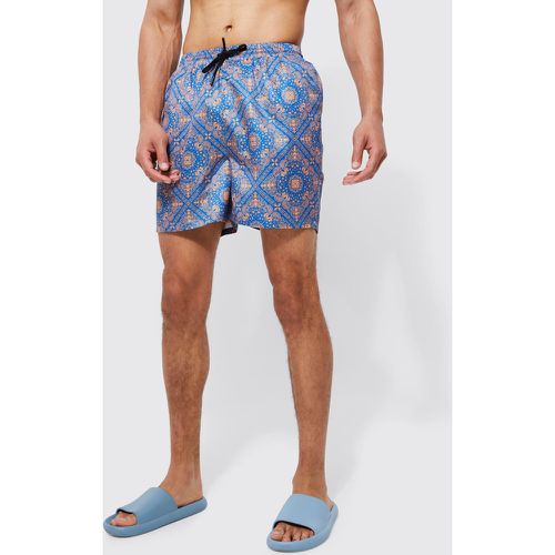 Tall - Short de bain imprimé bandana - M - Boohooman - Modalova