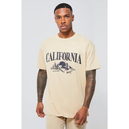 T-shirt oversize à imprimé L.A. - L - Boohooman - Modalova