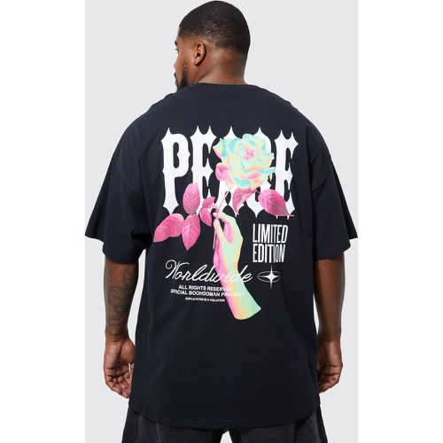 Grande taille - T-shirt imprimé rose - - XXXL - Boohooman - Modalova