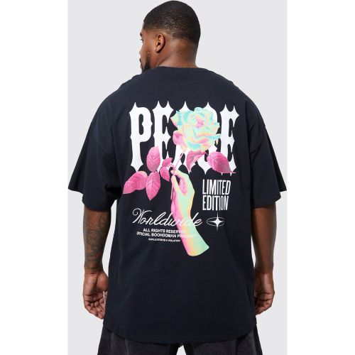 Grande taille - T-shirt imprimé rose - XXXXL - Boohooman - Modalova